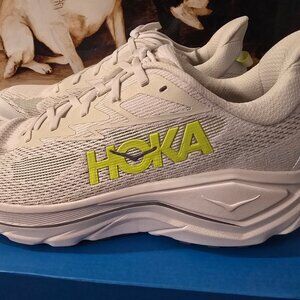 HOKA Men's Shoes Challenger 8 1168716-WNH White / Neon Hoka Citrus Running Sz 10